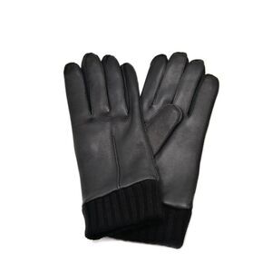 Mario Portolano Leather-Cashmere Thick Gloves
